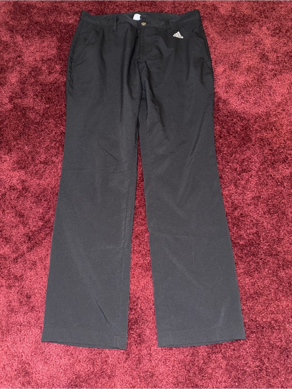 Adidas Golf Pants Mens 32x30 PrimeGreen Black Tech Blend Activewear Stripes
